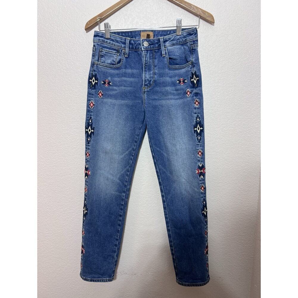 Driftwood Jeans Sz 25 Free People Gizelle Southwest Embroidered Boho Women Aztec